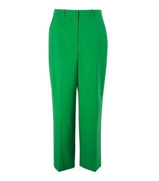 John Lewis & Partners + Wide-Leg Trousers in Green