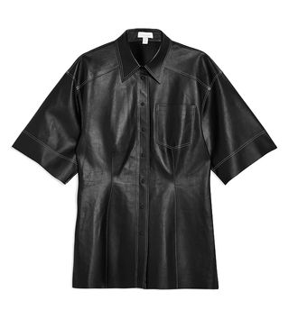 Topshop Boutique + Leather Extreme Shirt