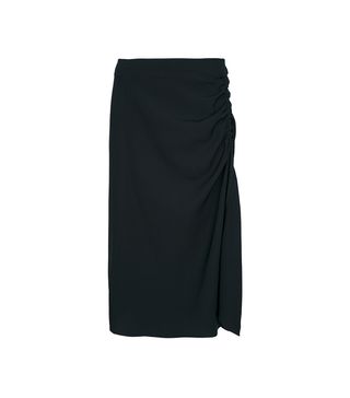 DKNY + Draped Midi Skirt