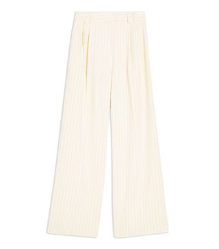 Topshop + Wide Pinstripe Trousers