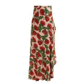 Adriana Degreas + Fiore Pareo Floral-Print Skirt