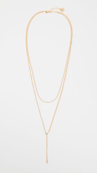 Jules Smith + Crystal Ball Chain Lariat