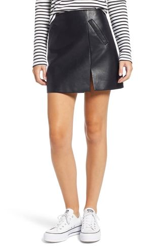 BLANKNYC + Faux Leather Miniskirt