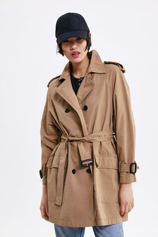 Zara + Belted Trench Coat