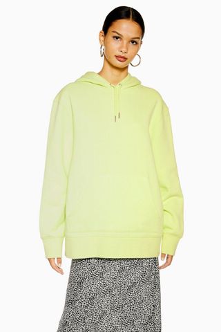 Topshop + Neon Relaxed Hoodie