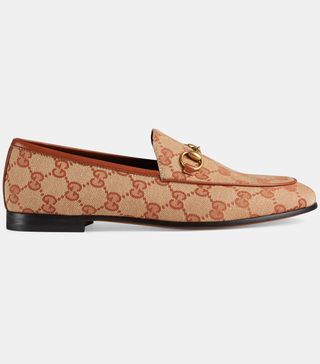 Gucci + Gucci Jordaan GG Canvas Loafers