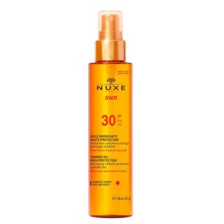 Nuxe + Sun Tanning Oil Face and Body SPF 30