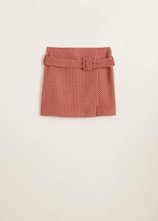 Mango + Check Mini Skirt