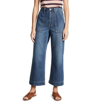 Wrangler + Utility Cropped Jeans
