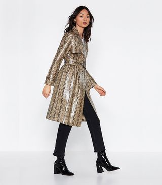 Nasty Gal + Beware of Snakes Trench Coat