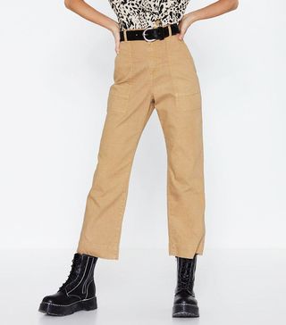 Nasty Gal + Crop to It High-Waisted Jeans
