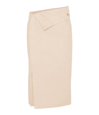 Jacquemus + Folded Denim Midi Skirt
