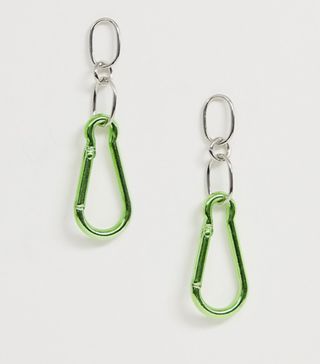ASOS Design + Hardware Design Earrings With Hiking Clasp