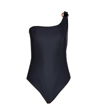 Dorothy Perkins + Black One-Shoulder Swimsuit