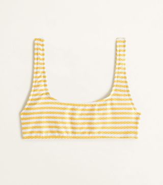 Mango + Striped Bikini Top