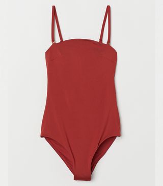 H&M + Rust Red Swimsuit