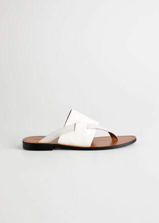& Other Stories + Curved T-Bar Strap Sandals