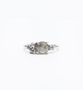 Point No Point Studio + Grey Rose-Cut Diamond Cluster Ring