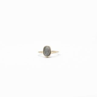Mary MacGill + 14k Grey Diamond Stack Ring