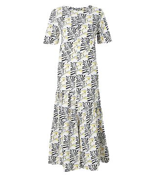 Marks and Spencer + Leaf Print Relaxed Midi Dress