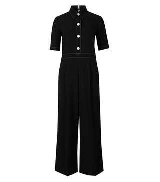 Marks and Spencer + Short-Sleeved Cropped Jumpsuit