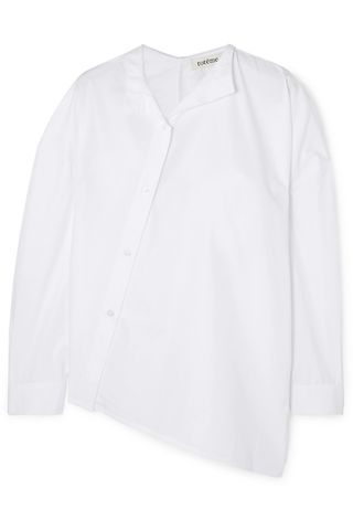 Totême + Noma Asymmetric Cotton-Poplin Shirt