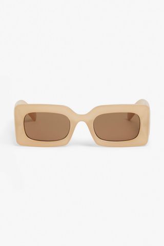 Monki + Retangular Retro Sunglasses