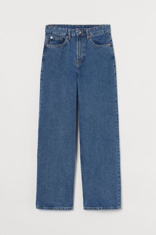 H&M + Loose Wide High Jeans