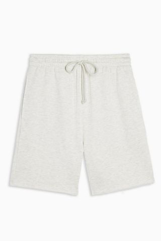Topshop + Grey Marl Oversized Jogger Shorts