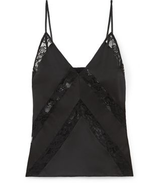 Cami NYC + The Tammy Lace-Paneled Silk-Charmeuse Camisole