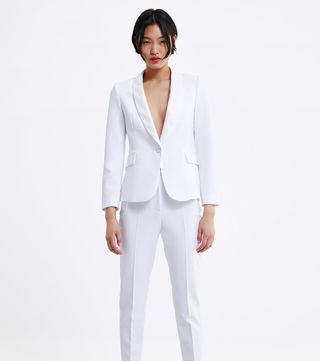 Zara + Tuxedo Jacket with Lapels