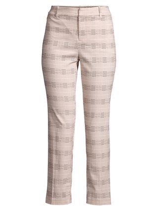 Lord & Taylor + Kelly High-Rise Plaid Ankle Pants