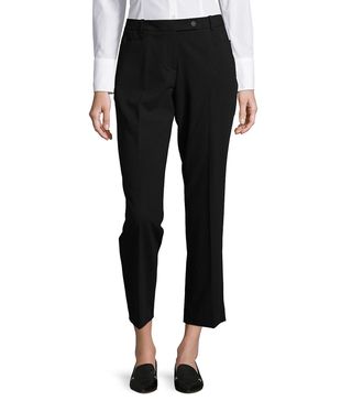 Calvin Klein + Petite Flat Front Pants