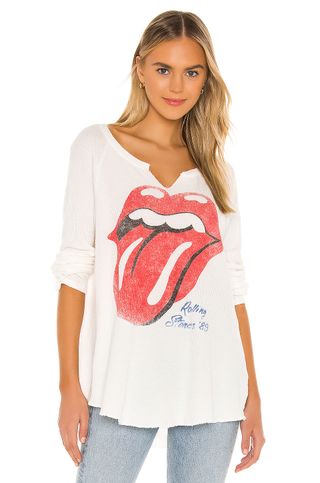 Daydreamer + Rolling Stones Tour 89 Thermal in Vintage White
