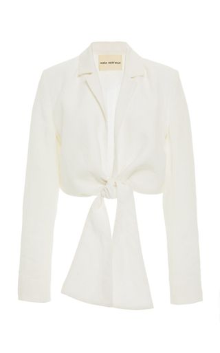 Mara Hoffman + Catalina Tie-Front Hemp Jacket