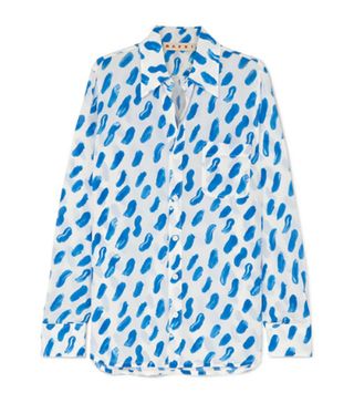 Marni + Printed Silk-Georgette Shirt