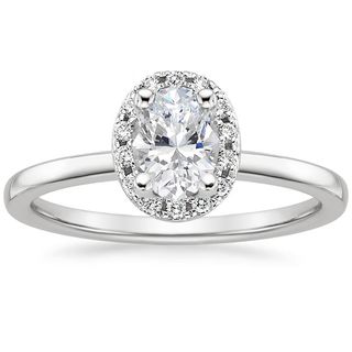 Brilliant Earth + French Halo Diamond Ring