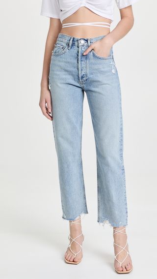Agolde + 90's Crop Mid Rise Jeans