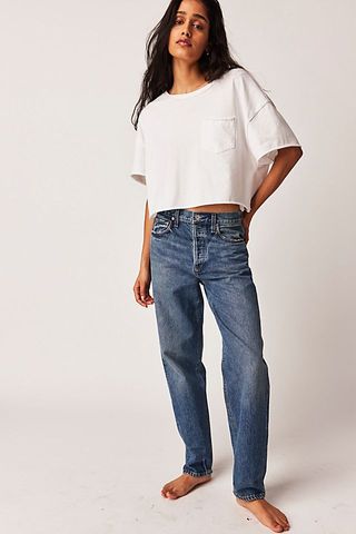 Citizens of Humanity + Devi Low-Slung Baggy Tapered Jeans