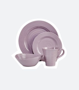 Portmeirion Dinnerware + Sophie Conran Mulberry 4 Piece Place Setting