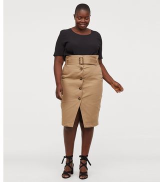H&M+ + Skirt With Belt