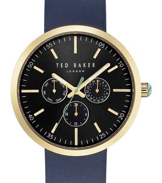 Ted Baker London + Jack Multifunction Leather Strap Watch