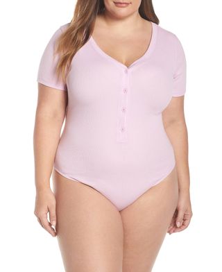 BP + Button Front Ribbed Bodysuit