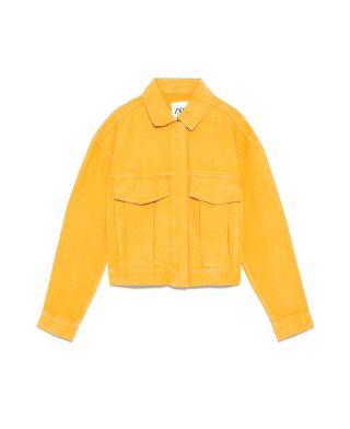 Zara + Cropped Jacket With Pockets