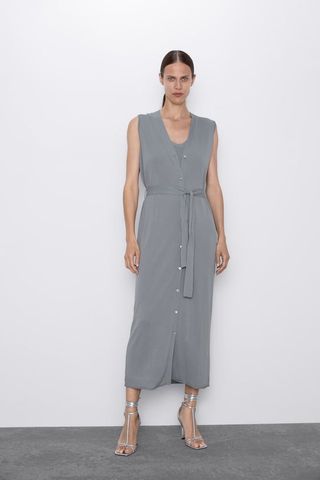 Zara + Sleeveless Knit Dress
