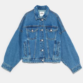 Zara + Oversized Denim Jacket