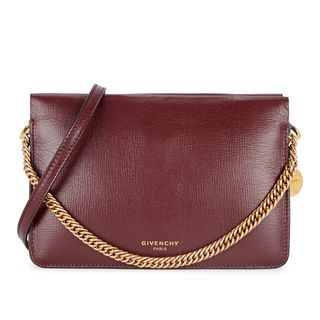 Givenchy + Cross3 Aubergine Leather Crossbody Bag