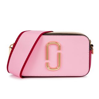 Marc Jacobs + Snapshot Pink Leather Crossbody Bag