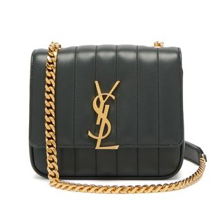 Saint Laurent + Vicky Small Leather Bag