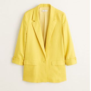 Mango + Structured Linen Jacket